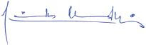 Signature of Professor Arindam Chaudhuri