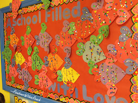 photo of: Valentine's Bulletin Board, school of fish bulletin board