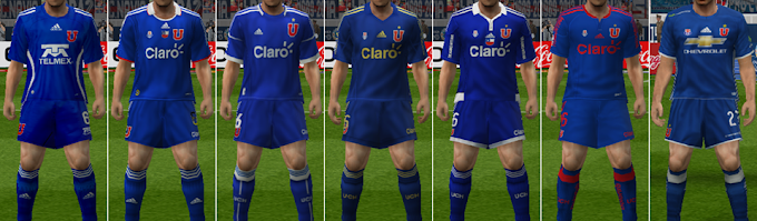 Uniformes Universidad de Chile 2009 à 2017 