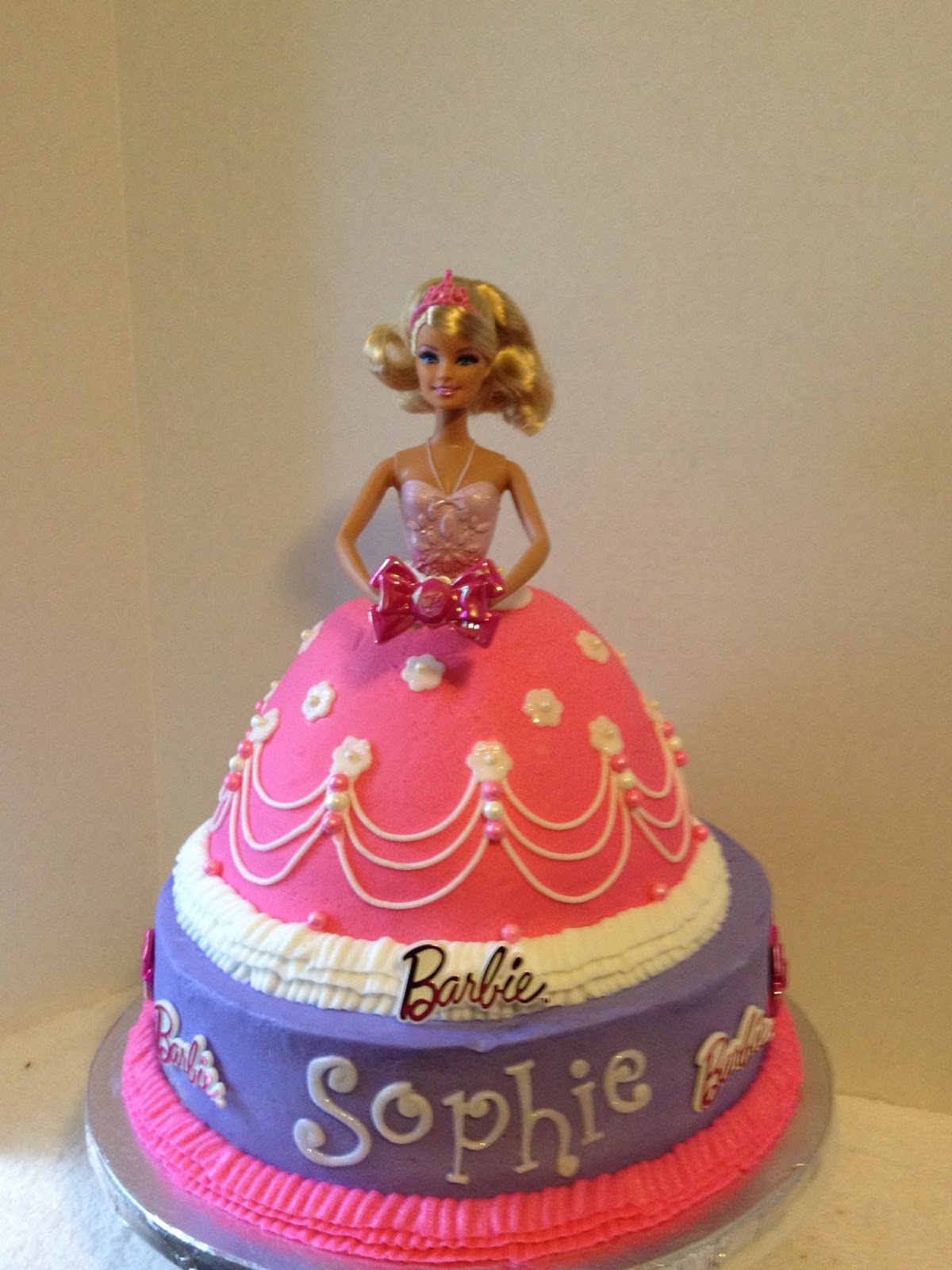 barbie dress cake