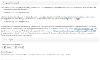 Google DMCA_pernyataan dan tanda tangan