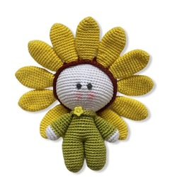 Yoyo girasol amigurumi patrón gratis