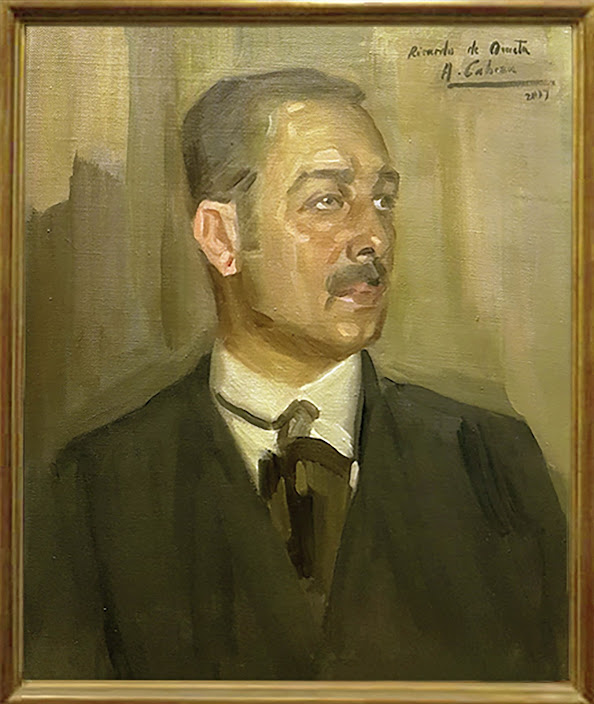 Retrato de Ricardo de Orueta, Pintor Alejandro Cabeza, Pintor Español, Ricardo de Orueta