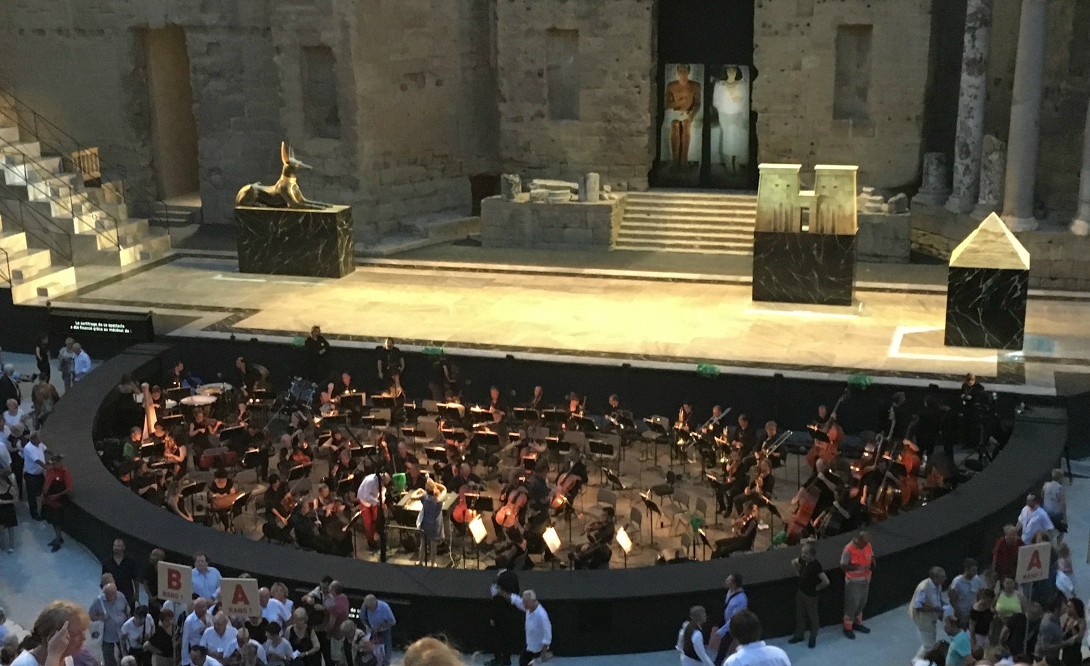 Stage in Orange before Aida