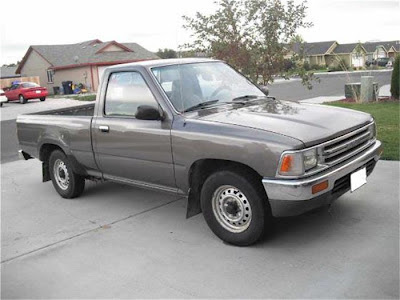 1989 Toyota pickup stock grey 