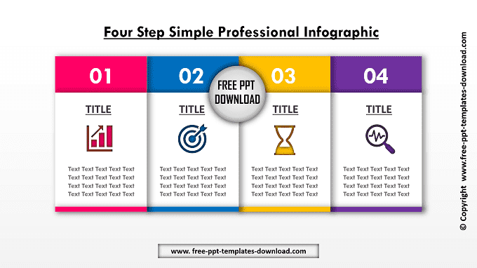 Four Steps Simple Professional Beautiful Infographic Download