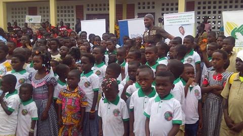 Photos/Video: Didier Drogba dances with Ivorians as they show gratitude for the school he built for their community