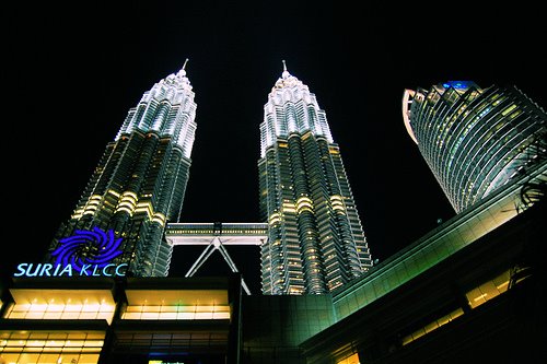 the angle Twin Towers from malaysia