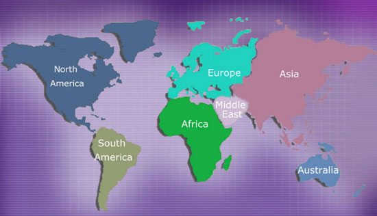 world map continents. world map continents blank.