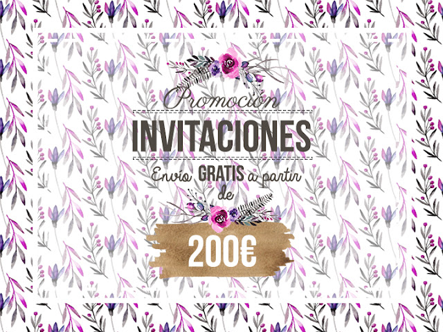 Ofertas, vales de descuento y promociones en invitaciones de boda y envío gratis