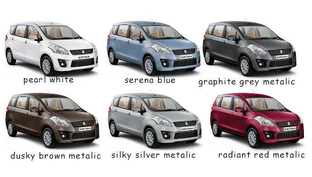 pilihan warna Suzuki Ertiga