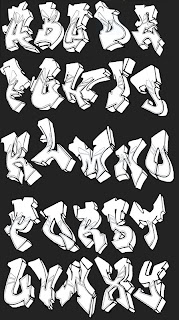 graffiti alphabet,3d graffiti alphabet,graffti art