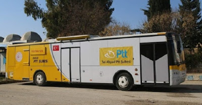 تم افتتاح فرع PTT المتنقل للخدمة في تل أبيض في سوريا بعد تحريرها