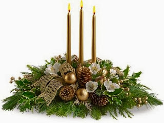 Christmas Centerpieces with Flowers, Part 1