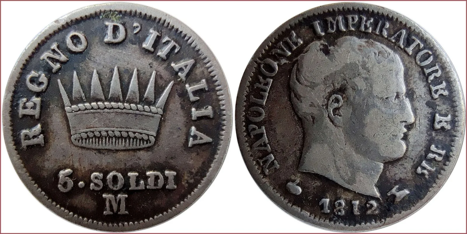 5 soldi, 1812: Kingdom of Italy (Napoleonic)