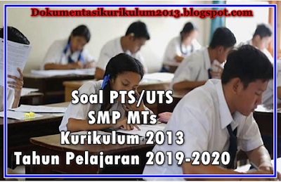 Contoh Soal dan Jawaban PTS UTS Matematika Kelas 7 Semester 1 Kurikulum 2013 Revisi 2018