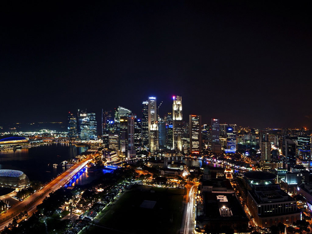 Foto Foto Pemandangan Kota Singapura Di Malam Hari Wallpaper202