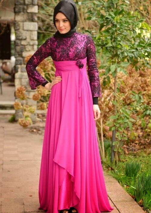 24 Contoh Model Baju  Muslim Brokat Terbaru dan Terbaik 