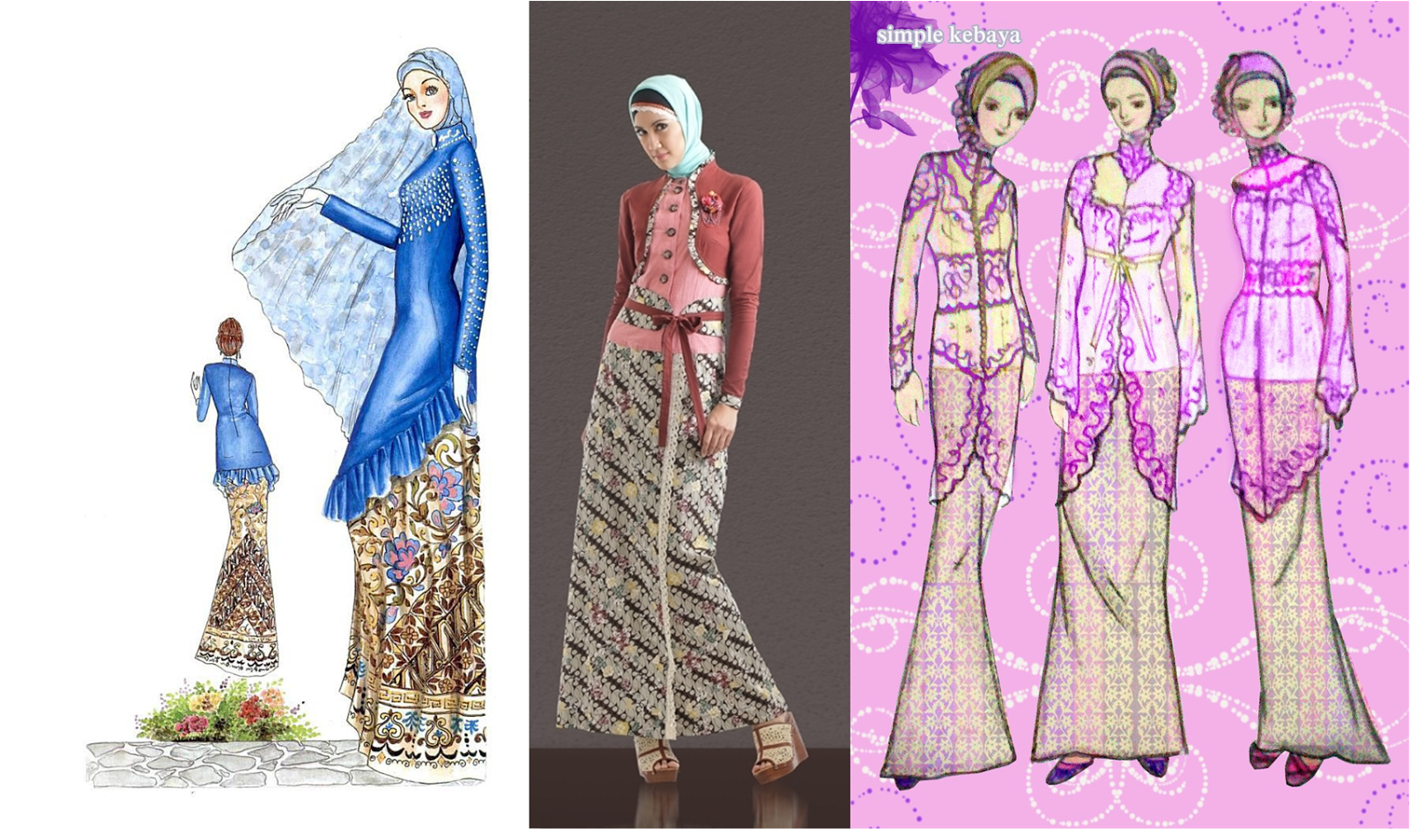 Gambar Kebaya  Muslim  Modern  Baju Muslim  Terbaru 2019