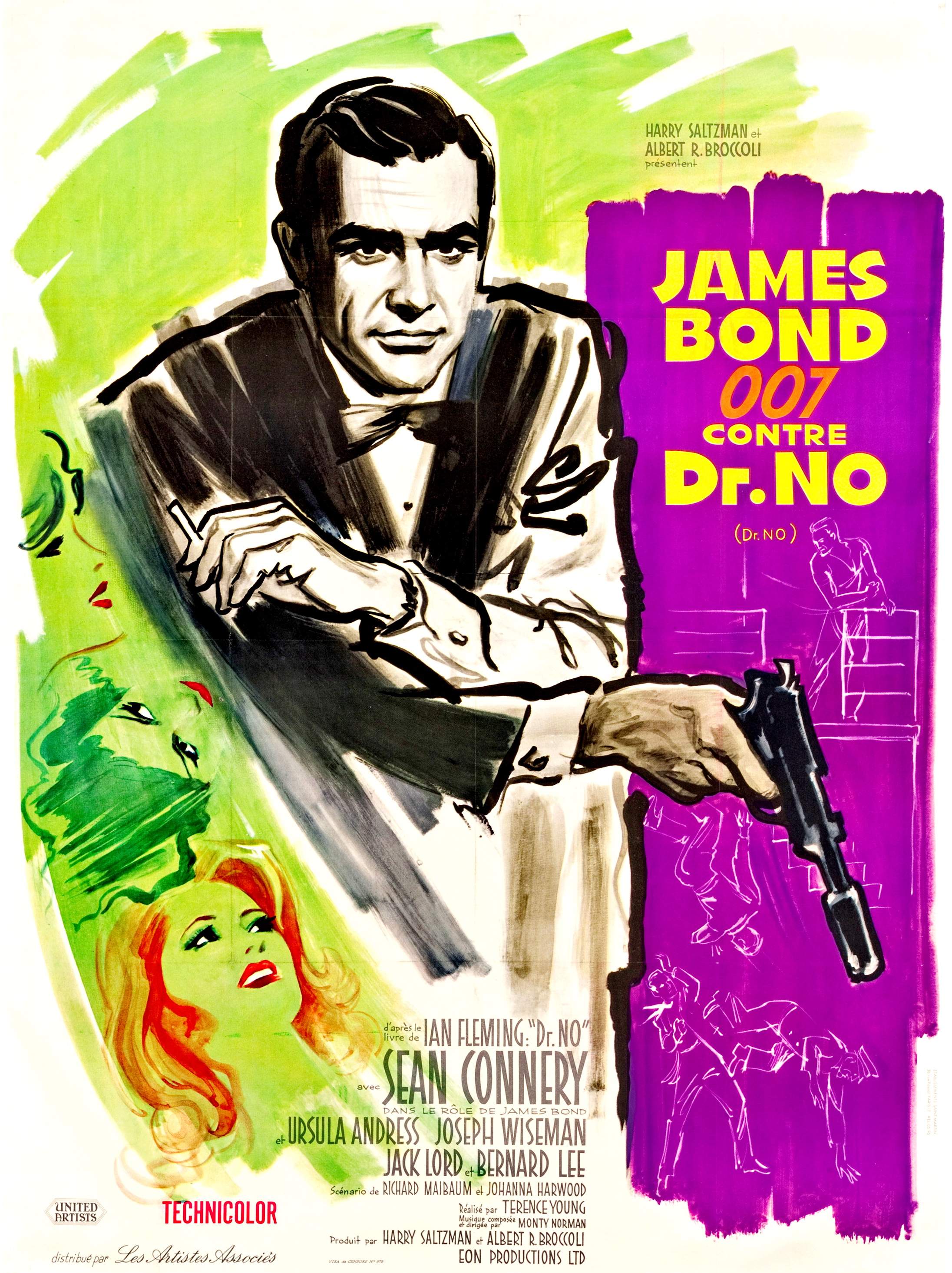 Galeria De Carteles De Cine Agente 007 Contra El Doctor No Doctor No 1962 Carteles De Francia Boris Grinsson