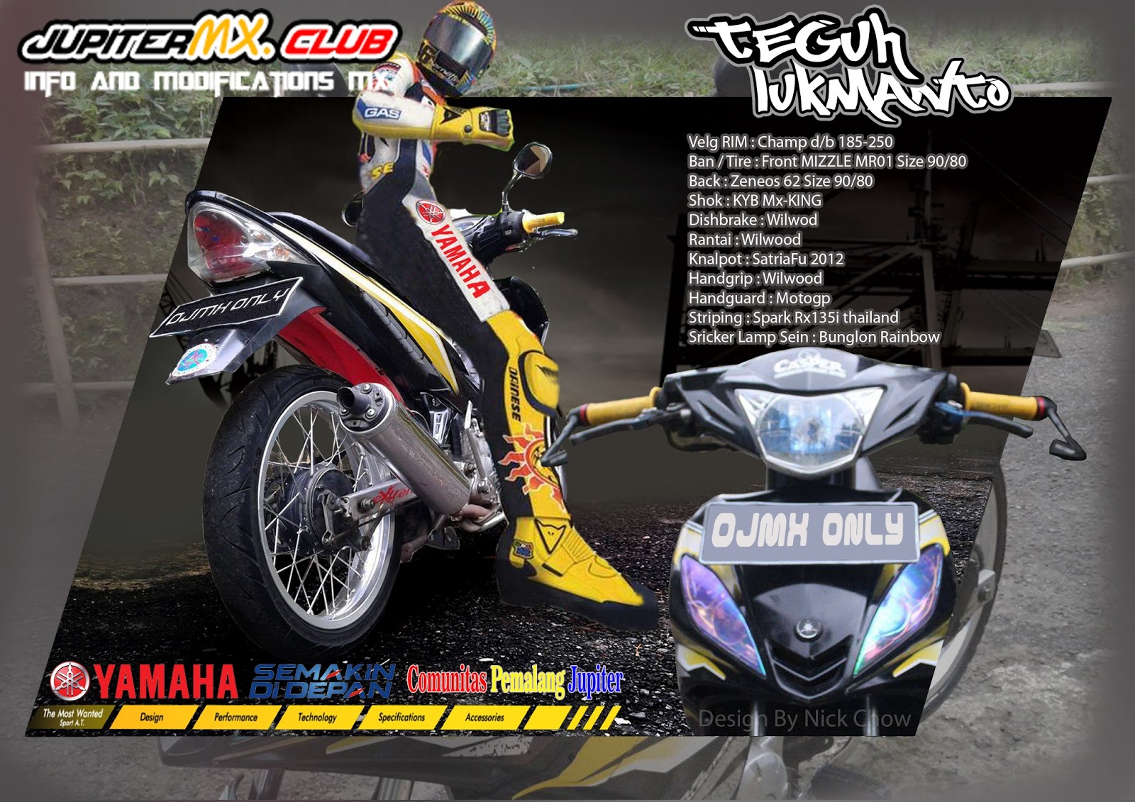 Modifikasi OJMX Racing STYLE By HUL CD JUPITER MX COMMUNITY
