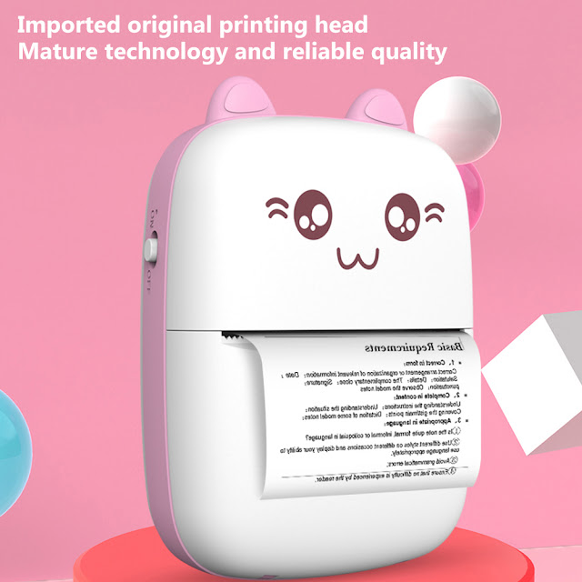 Meow Mini Portable Wireless Label Paper Printer