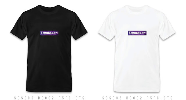 SCS006-BG002-P5FC-CTS Sandakan T Shirt Design Sandakan T shirt Printing Custom T Shirt Courier To Sandakan Malaysia