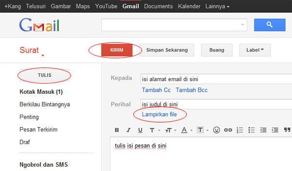Cara Mengirim Email Lewat Gmail Terbaru di 2014 - Kabarlangit