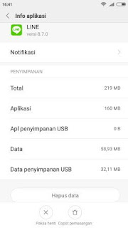 Cara Log Out Line Di Android