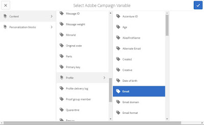 personalize adobe campaign variables