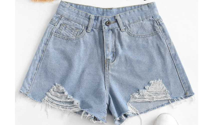 10 Best Frayed Hem Shredded Denim Shorts – Women’s bottom outfits 2021