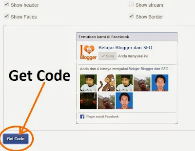 Membuat dan pasang Facebook Like Box di blogger terbaru lengkap