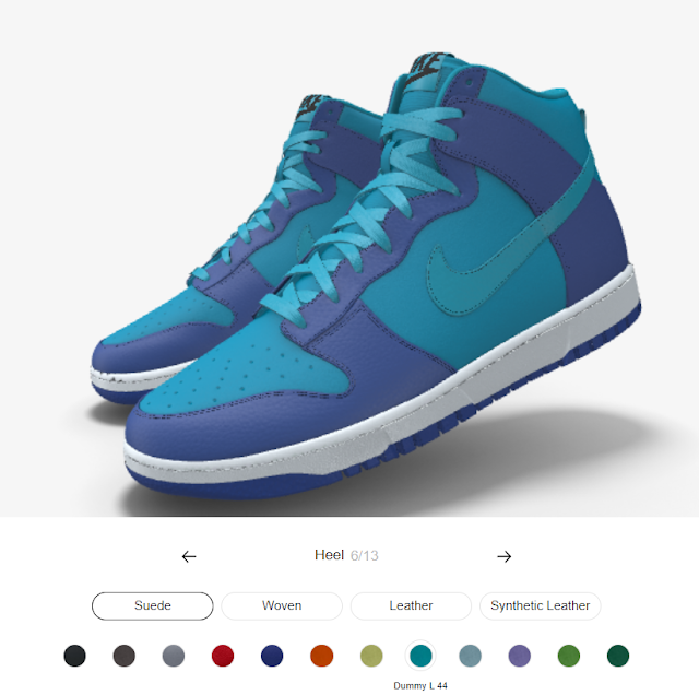 Nike Dunk High Blue Rasperry Custom - Nike by You (Nike iD)