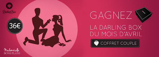 Jeu Darlingbox et Mademoiselle Bons Plans: 1 coffret dédié aux plaisirs du couple à gagner