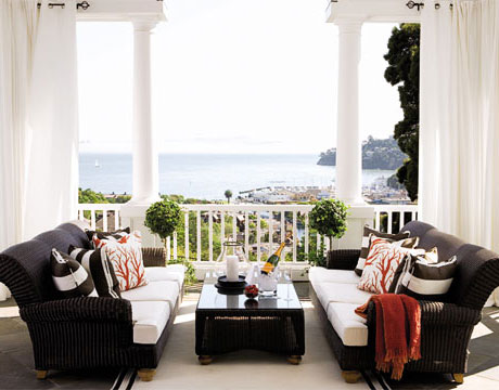 decorating a porch like a living room