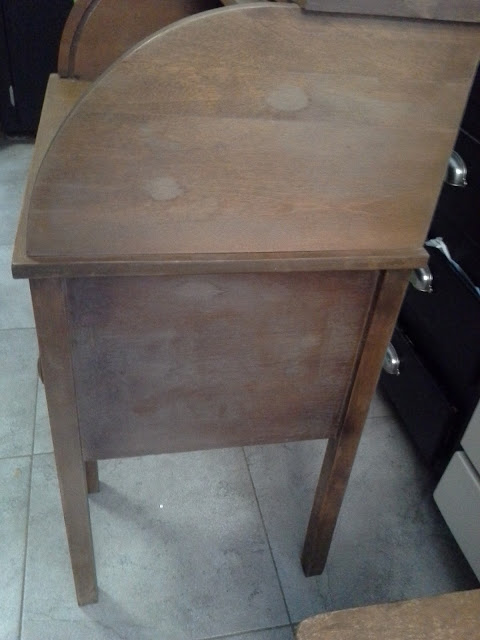 Refinished roll top desk