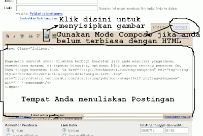 gambar cara posting di blogspot