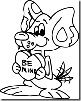 Colorear dibujos para el día San Valentín