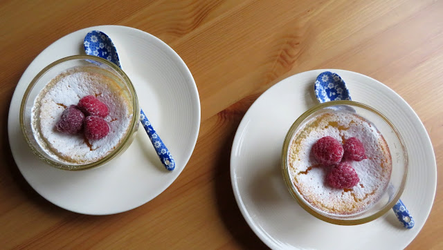 Buttermilk Lemon Puddings for Two