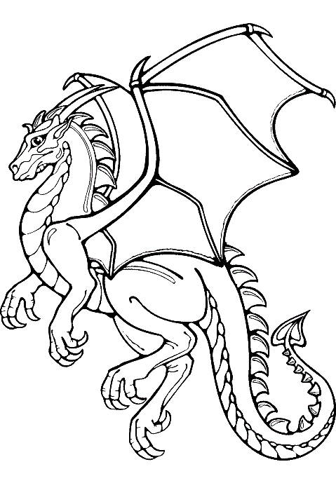 How To Build Triangle Shelving Dragon Coloring Page Coloring
