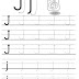 free letter j tracing worksheets tracing worksheets - printable letter j tracing worksheets for preschool for