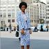 Embracing a trend : Solange and printed suits