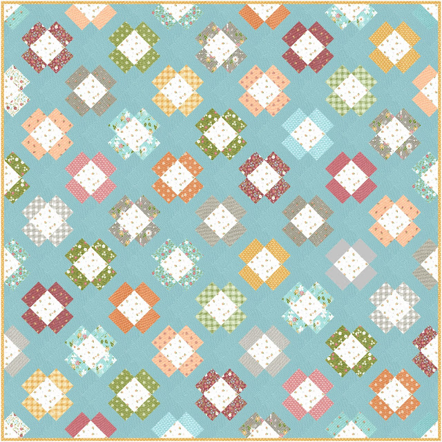 Garden Charm quilt in Bountiful Blooms fabric by Sherri and Chelsi for Moda Fabrics