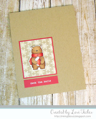Deck the Halls card-designed by Lori Tecler/Inking Aloud-stamps from Hello Bluebird