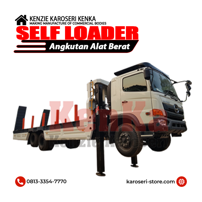 Harga Truck  dan Karoseri Self Loader - Angkutan Alat Berat