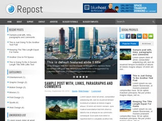 Repost blogger template