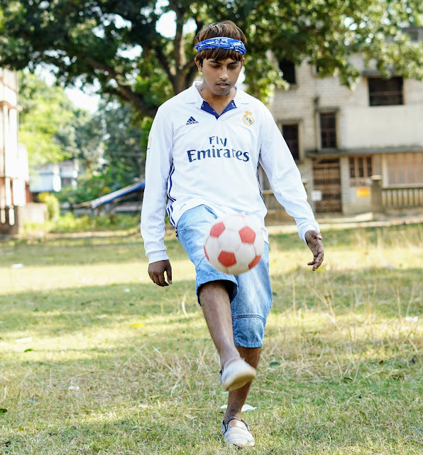 Sourajit Saha and Rick Playing Football 3