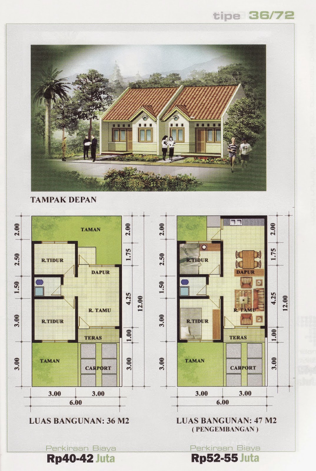 Desain Rumah  Minimalis  1  Lantai  Beserta  Denahnya  Gambar  