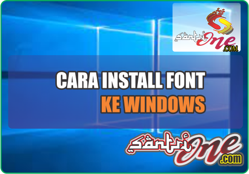 cara install font ke windows