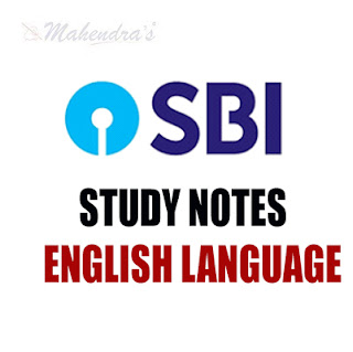 English : Study Notes For SBI Clerk Prelims Exam | 07.02.18